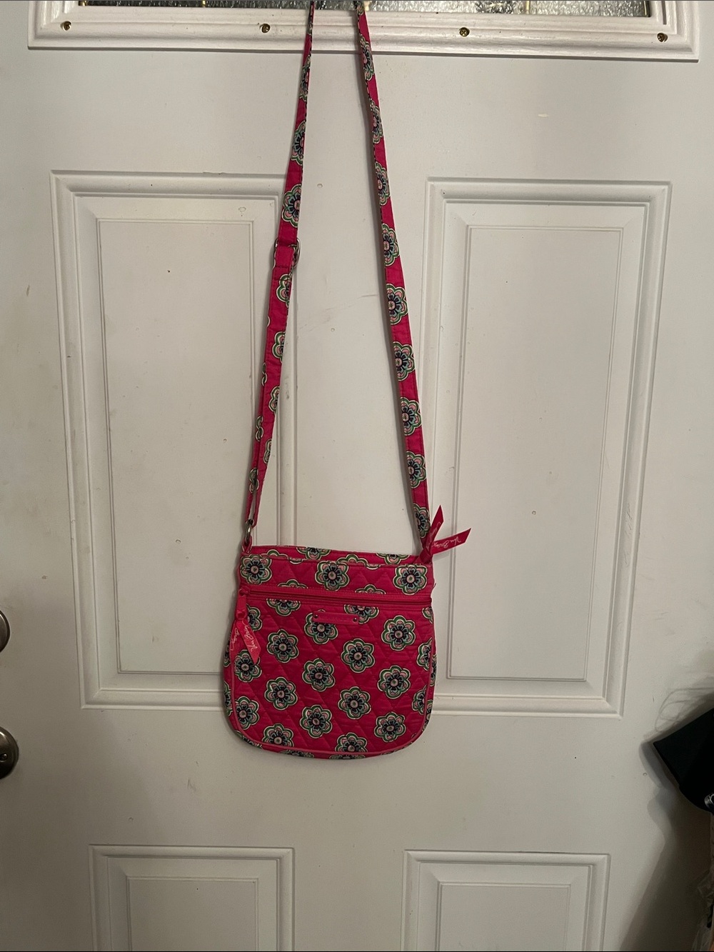 Vera Bradley Hot Pink Floral Crossbody Bag